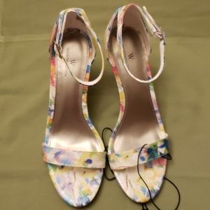 New Worthington Watercolor Floral Heels